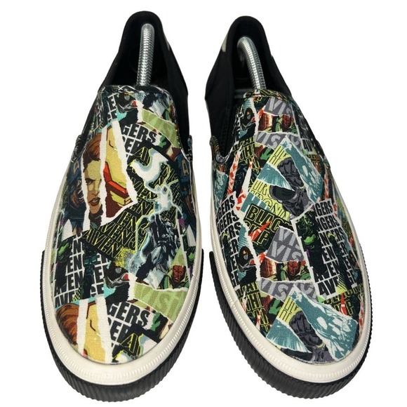EUC TOMS X Marvel Baja Slip On Limited Edition Avengers Shoes Men\'s Size 10.5 main image 10